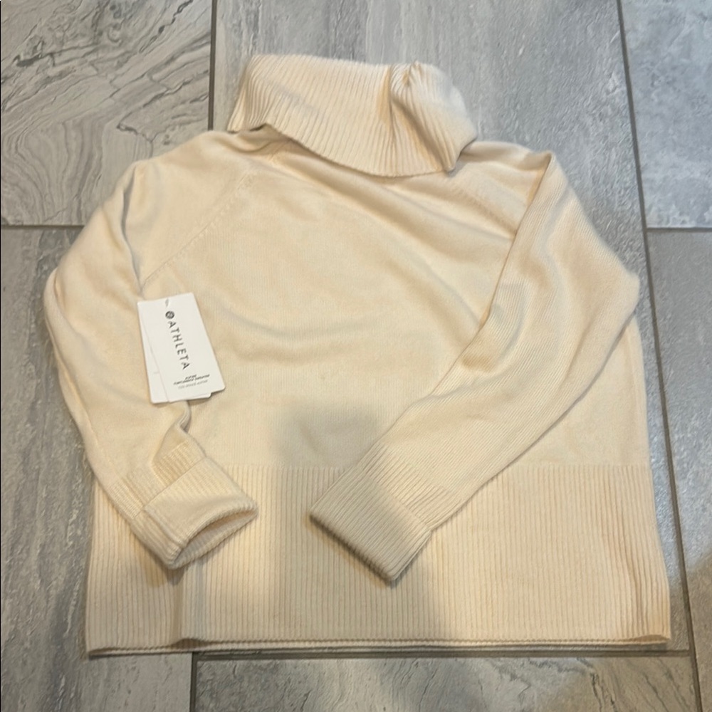 Athleta cream Turtleneck Sweater - Picture 5 of 5